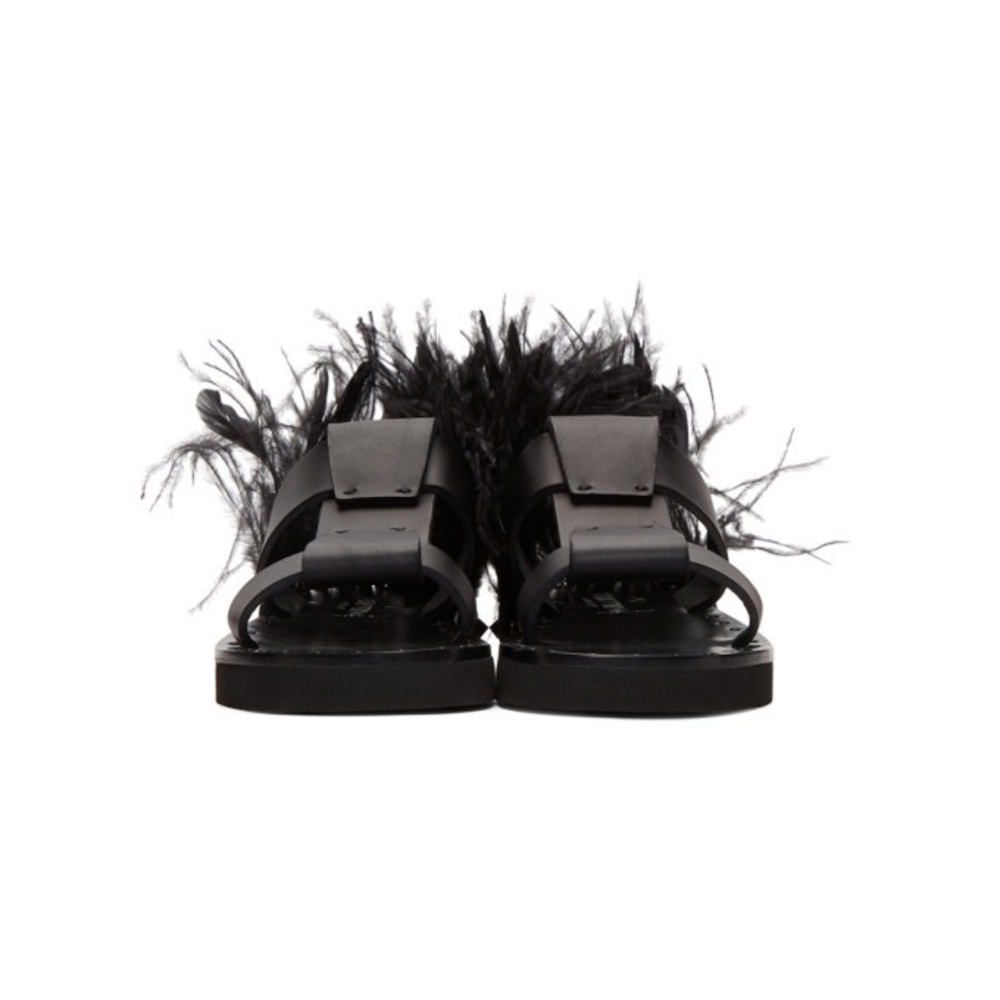 NWT Valentino Garavani Slide Feather Sandal - best offer